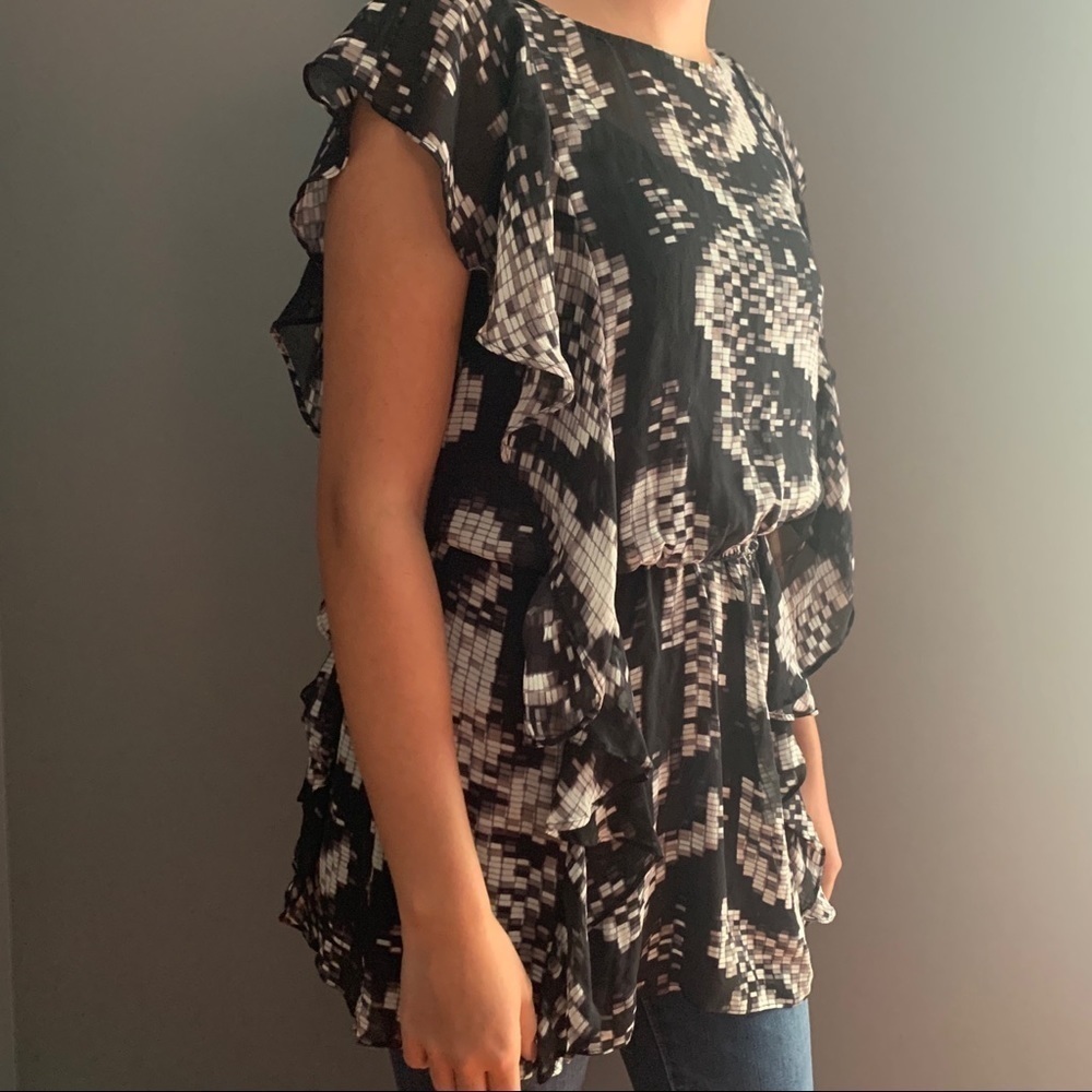 Ted Baker London Sheer Ruffle Top - Picture 3 of 8